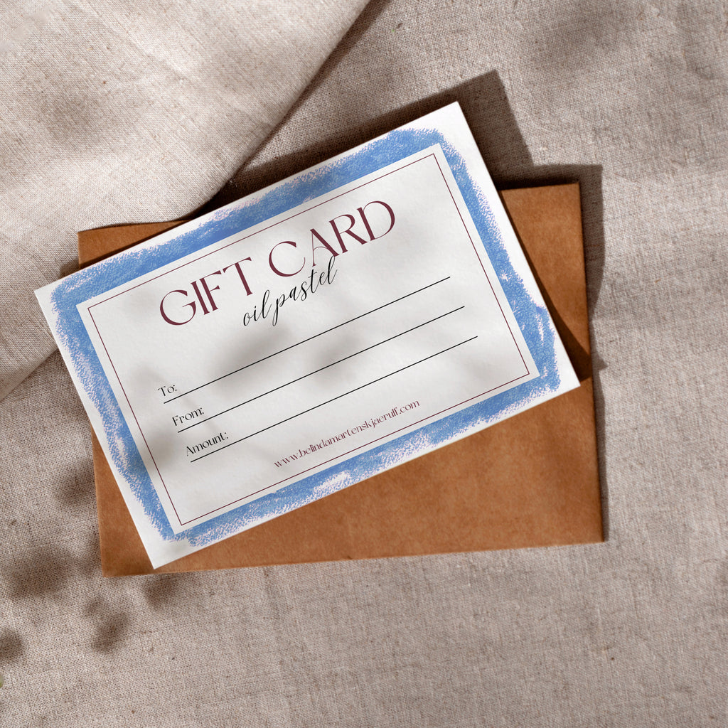 Geschenkkarte für Ölpastelle