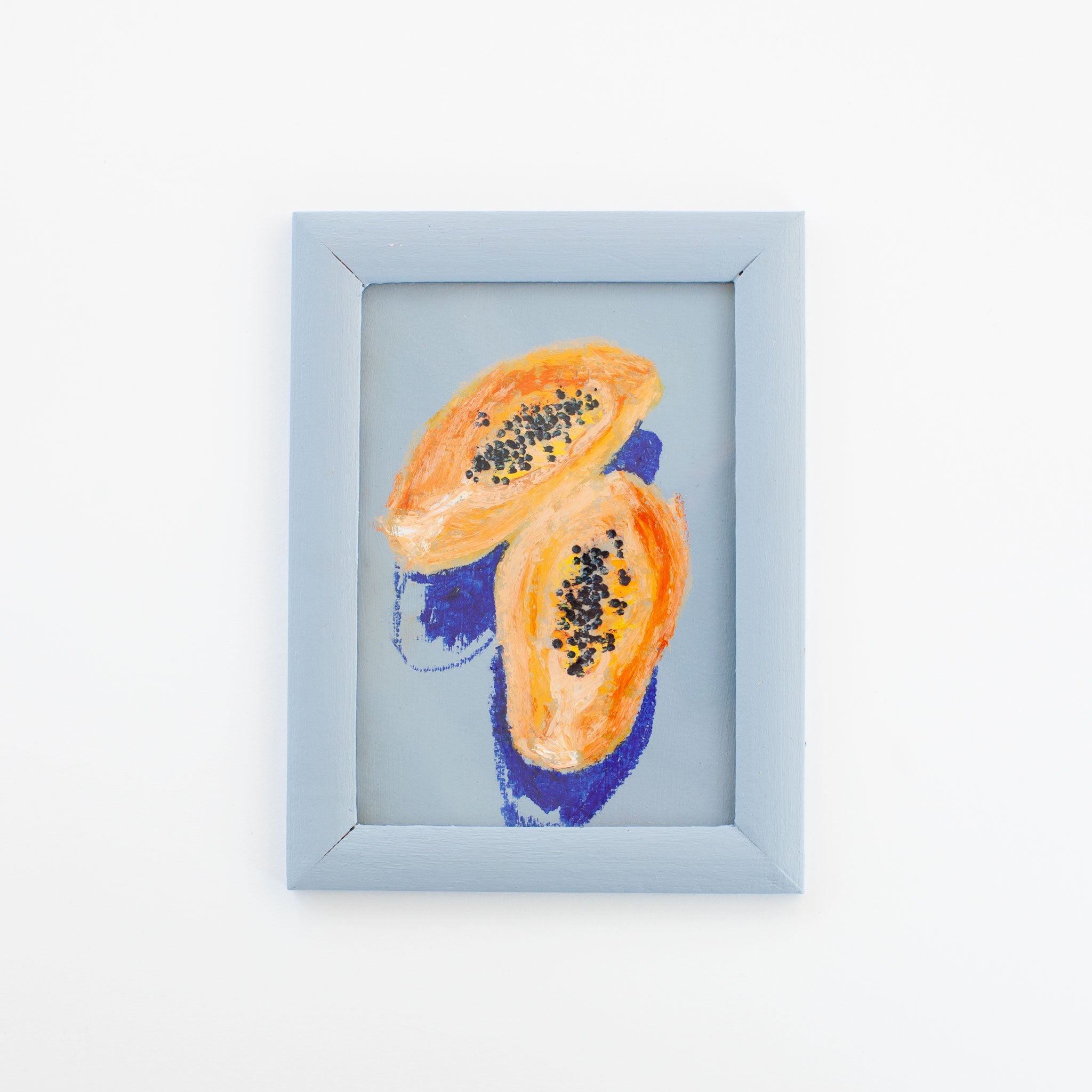 Papaya, Oil pastel original