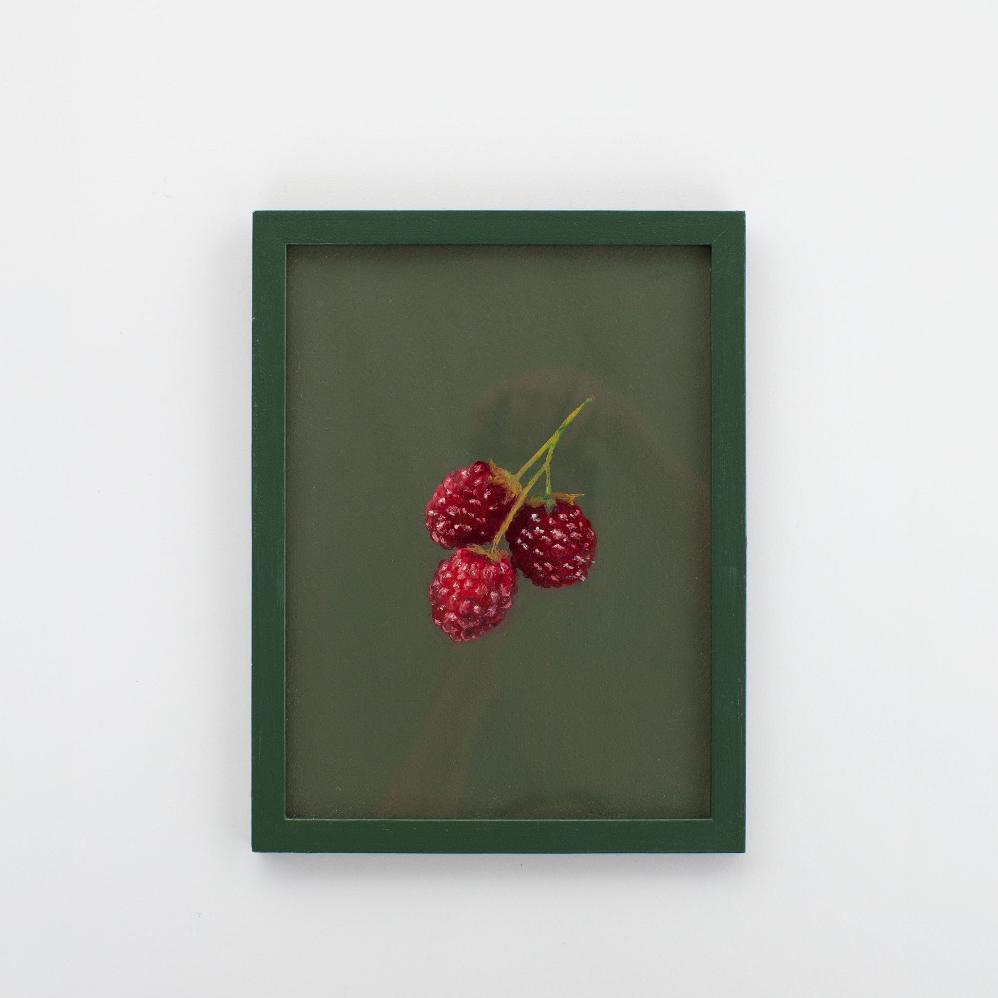 Himbeeren auf Grün, Originalkunstwerk